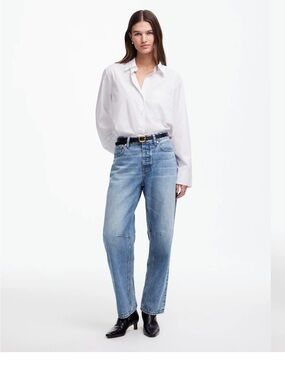 New The Darted Barrel-Leg Jean